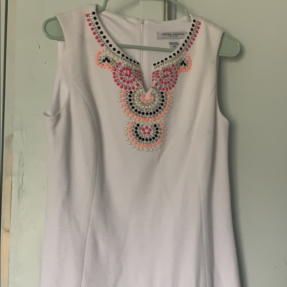 White Peter nygard dress